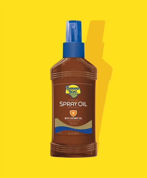 banana boat tanning spray